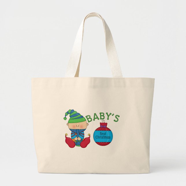 Bolsa Tote Grande camisetas e presentes de natal de 1rua (Frente)