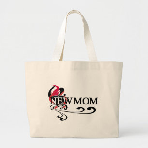Bolsa Tote Grande Camisetas e presentes do coração gótico