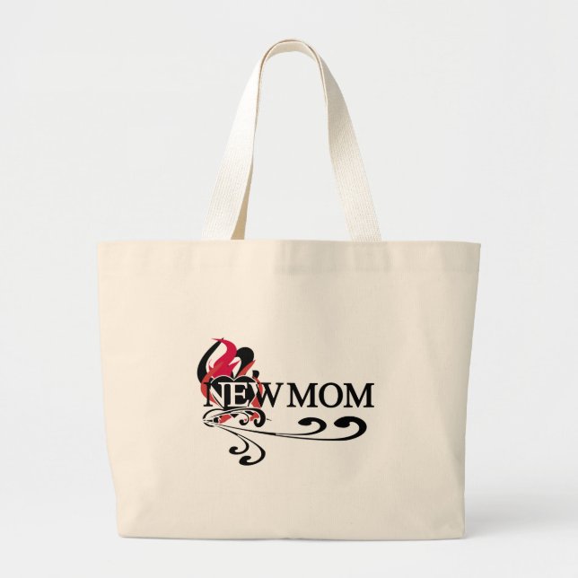 Bolsa Tote Grande Camisetas e presentes do coração gótico (Frente)