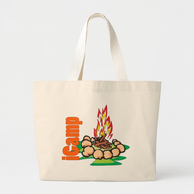 Bolsa Tote Grande Camp Camping Shirt (Frente)