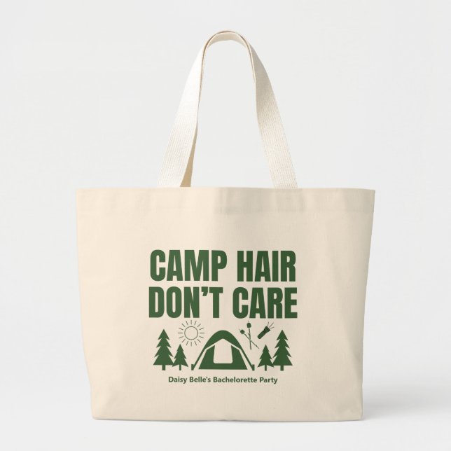 Bolsa Tote Grande Camp Hair Bachelorette Green Tote Bag (Frente)