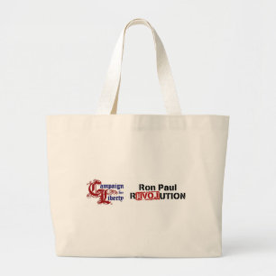 Bolsa Tote Grande Campanha de Ron Paul para a revolução da liberdade