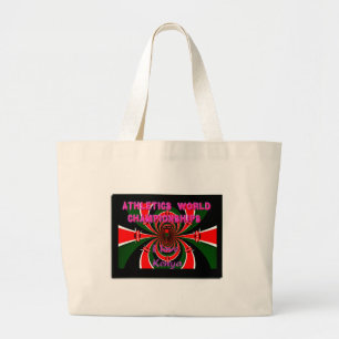 Bolsa Tote Grande Campeonato Mundial de atletismo do Quénia: Bandeir