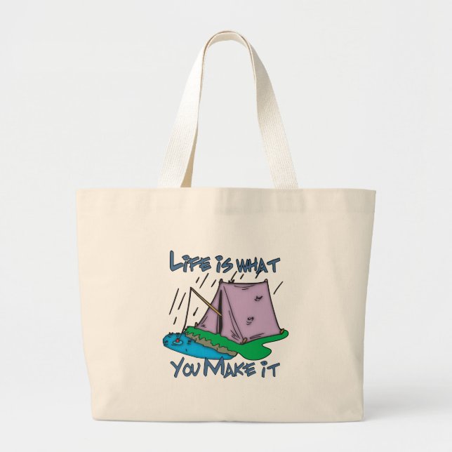 Bolsa Tote Grande Camping Life (Frente)