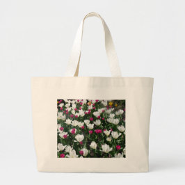 Bolsa Tote Grande Campo De Flores