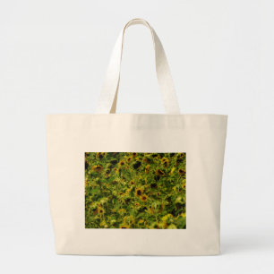 Bolsa Tote Grande Campo de girassol