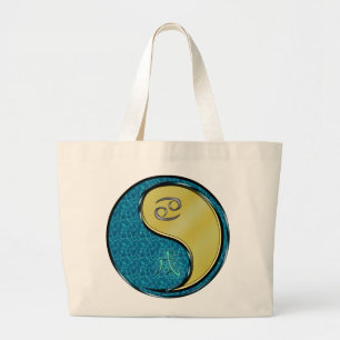 Bolsa Tote Grande Cancer e Cachorro Metálico