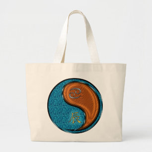 Bolsa Tote Grande Cancer e Dragão de Madeira