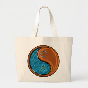 Bolsa Tote Grande Cancer e madeira