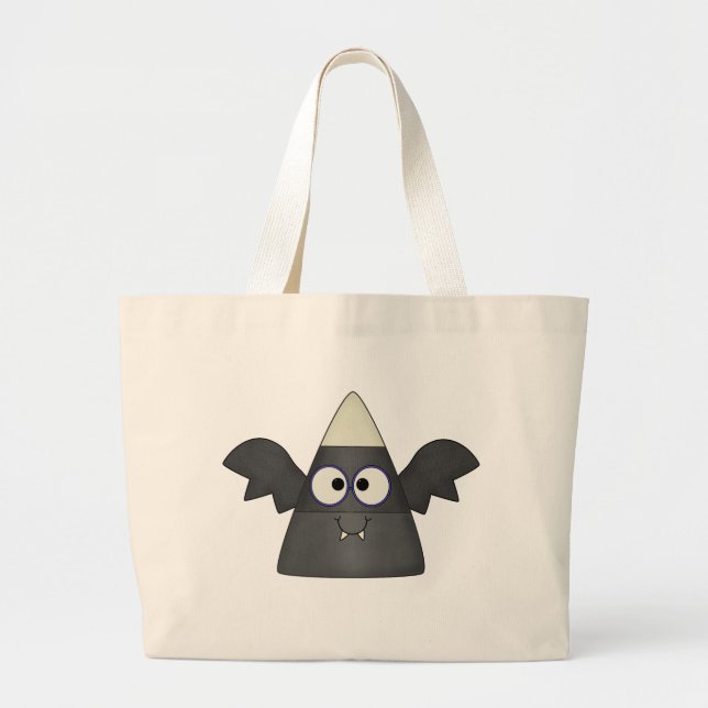 Bolsa Tote Grande Candy Corn Bat (Frente)
