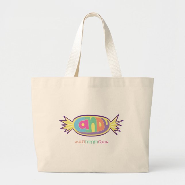 Bolsa Tote Grande Candy mmm Tote Bag (Frente)