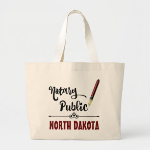 Bolsa Tote Grande Caneta de Tinta Pública da Dakota do Norte