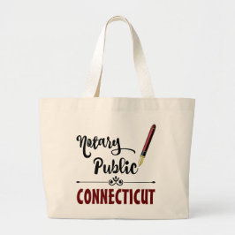 Bolsa Tote Grande Caneta de Tinta Pública do Connecticut