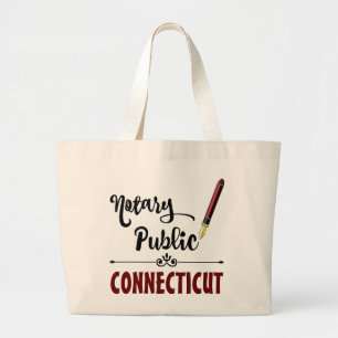 Bolsa Tote Grande Caneta de Tinta Pública do Connecticut