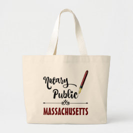 Bolsa Tote Grande Caneta de Tinta Pública do Massachusetts