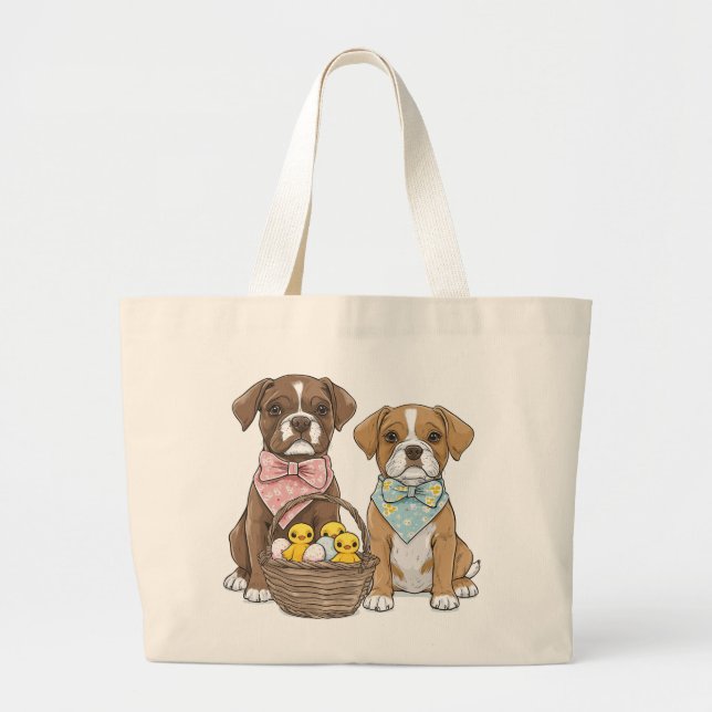 Bolsa Tote Grande Caninos da páscoa (Frente)
