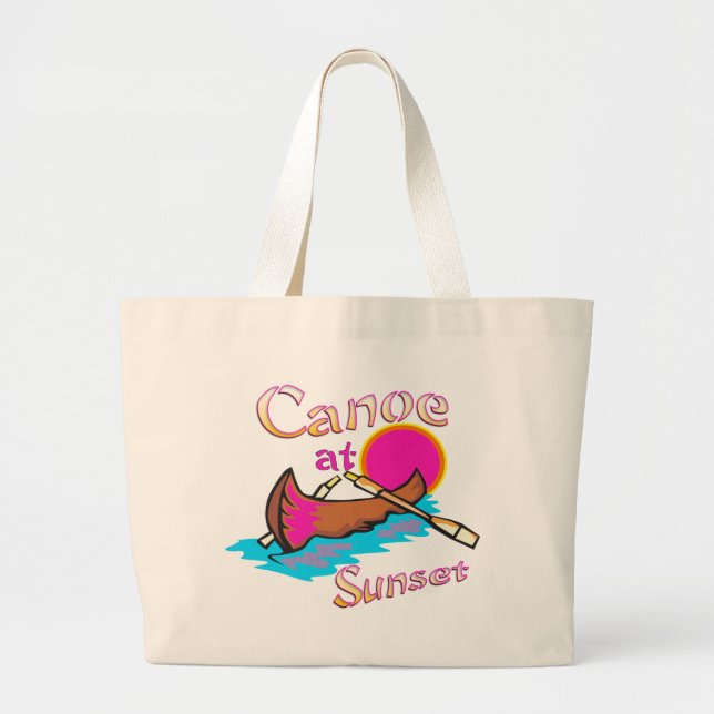 Bolsa Tote Grande Canoa de acampamento (Frente)