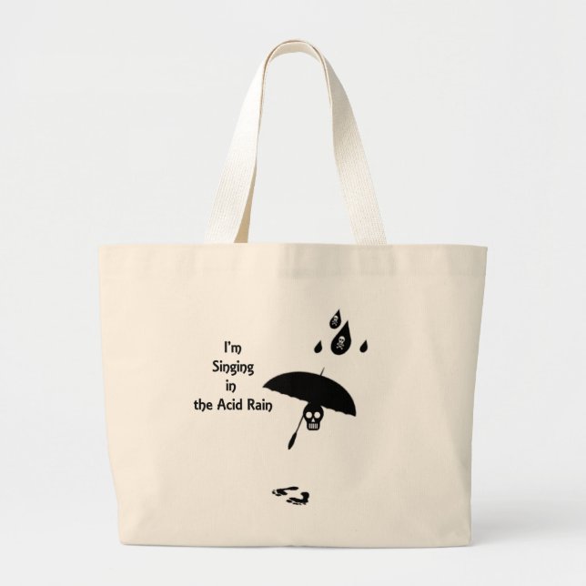 Bolsa Tote Grande Cantando Na Chuva Ácida (Frente)