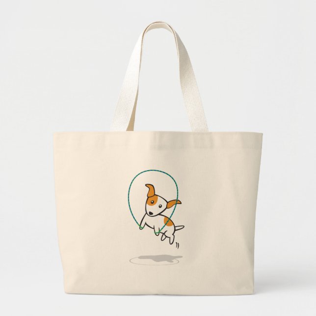Bolsa Tote Grande cão da malhação - saco do gym (Frente)