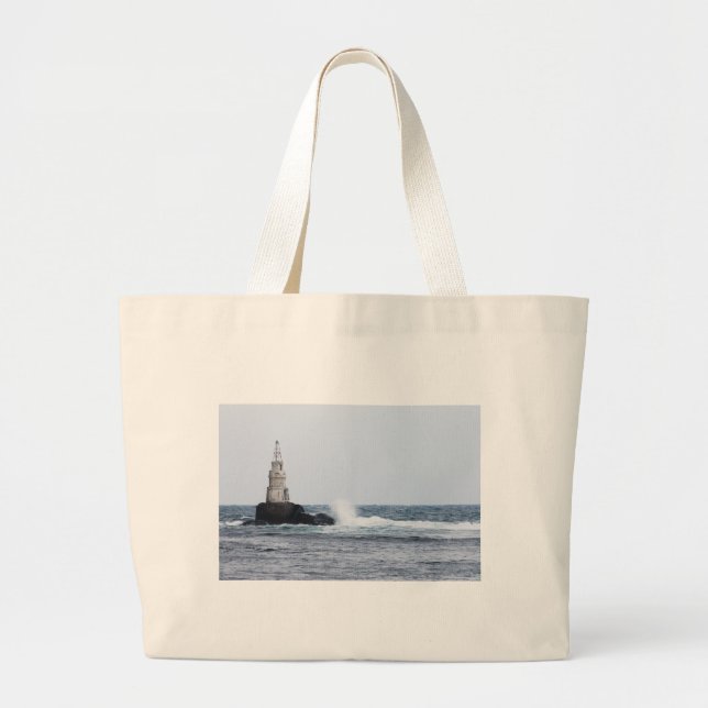 Bolsa Tote Grande Capa de mar com farol (Frente)