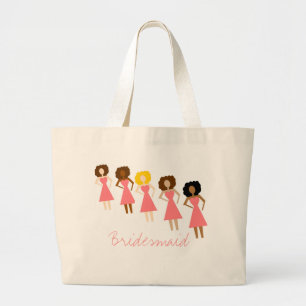 Bolsa Tote Grande Captura da dama de honra todo o saco