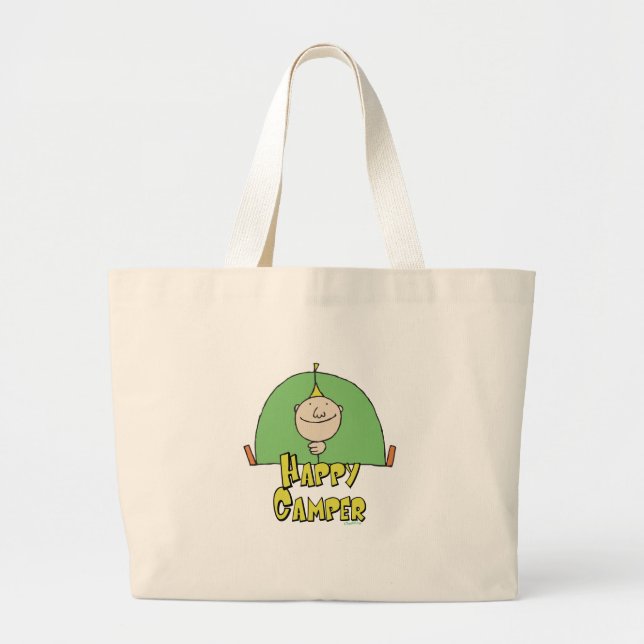 Bolsa Tote Grande Cara Feliz Camper (Frente)