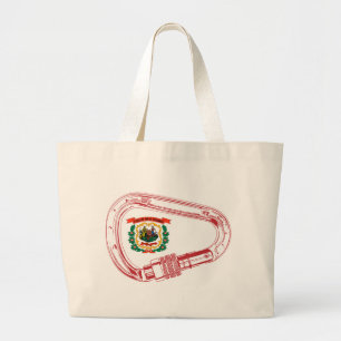 Bolsa Tote Grande Carabineiro de subida de bandeira da Virgínia Ocid