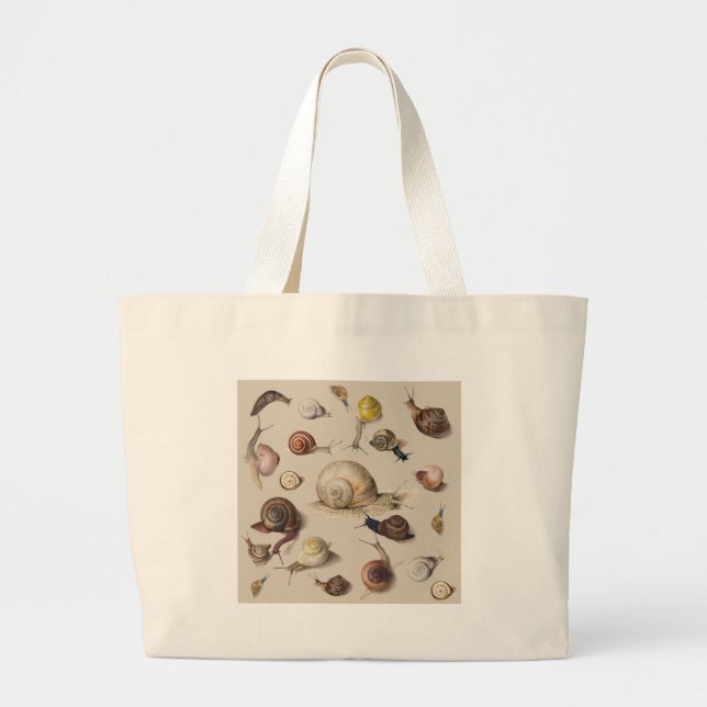 Bolsa Tote Grande Caracóis de Gastropodo Gastropodo Jardim das Serra (Frente)