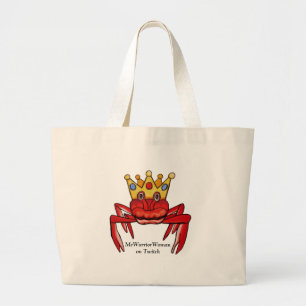 Bolsa Tote Grande Caranguejo Royalty, MmeWarriorWoman no Twitch