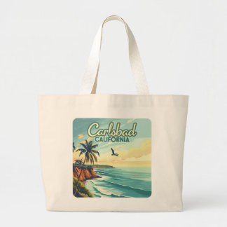 Bolsa Tote Grande Carlsbad California San Diego Beach Vintage