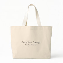 Carregar Sua Coragem - Saco de Tote Inspiracional