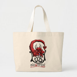 Bolsa Tote Grande Carregue Seu Desejo Pecaminoso