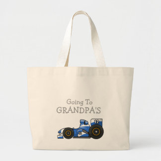 Bolsa Tote Grande Carro de corridas que vai à sacola do vovô