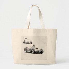 Bolsa Tote Grande Carros de Corrida Antigos