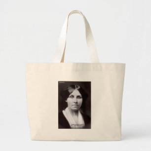 Bolsa Tote Grande Cartões de Citação de Amor e Presente de Louisa Ma
