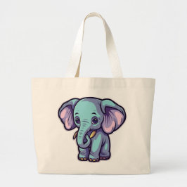 BOLSA TOTE GRANDE CARTOON ELEPHANT