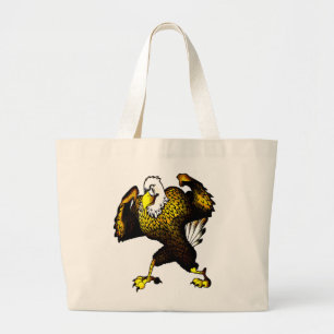 Bolsa Tote Grande Cartum Legal Olhando Águia Tote Bag