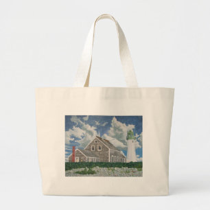 Bolsa Tote Grande Casa do Faroleiro de Scituate