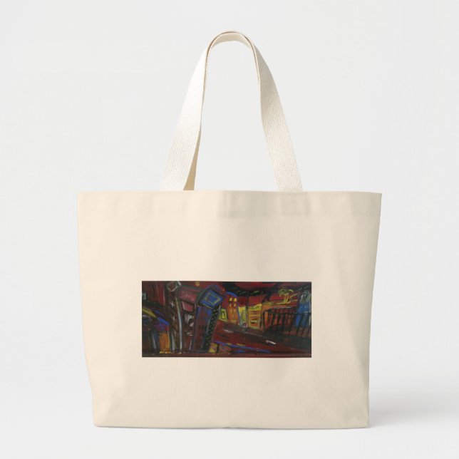 Bolsa Tote Grande Casacas Azuis (Frente)