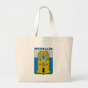Bolsa Tote Grande Casaco de Armas de Medellín, Colômbia