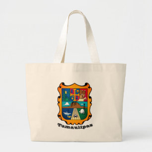 Bolsa Tote Grande Casaco de Armas de Tamaulipas (estado), México
