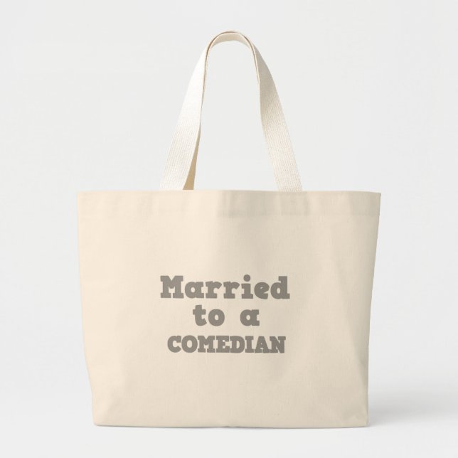 BOLSA TOTE GRANDE CASADO COM UM COMEDIANO (Frente)