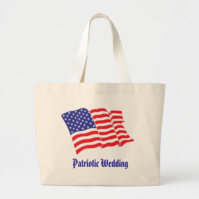 Bolsa Tote Grande Casamento Patriótico (Frente)
