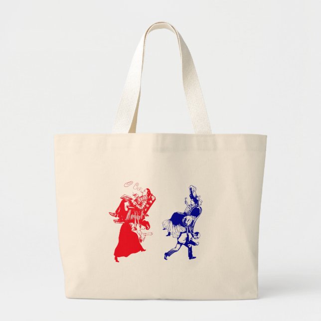 Bolsa Tote Grande casamento vitorioso engraçado (Frente)