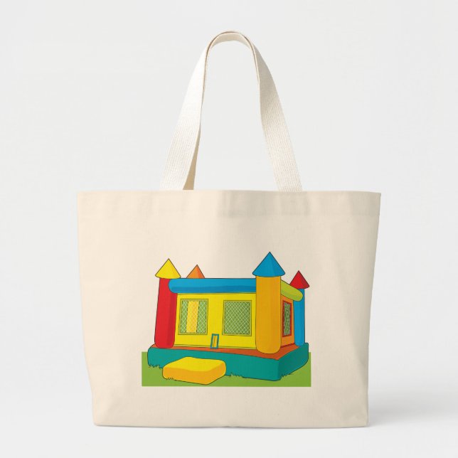 Bolsa Tote Grande Castelo do salto (Frente)