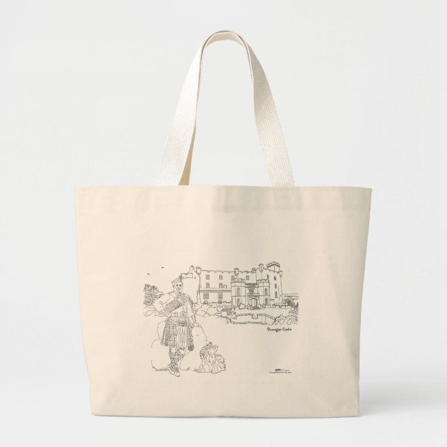 Bolsa Tote Grande Castelo Dunvegan, Escócia Tote Bag (Frente)