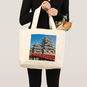 Bolsa Tote Grande Castelo Matsumoto e ponte
