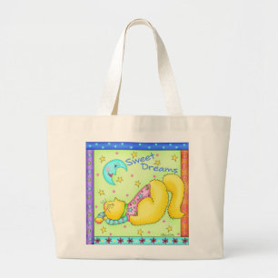 Bolsa Tote Grande Cat Nap " Sweet Dreams" Fralda