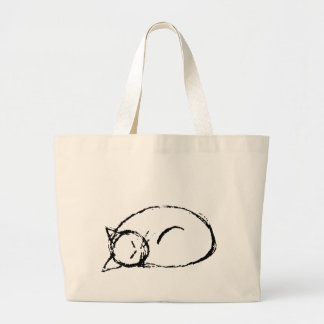 Bolsa Tote Grande cat sleeping