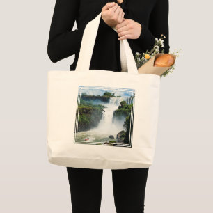 Bolsa Tote Grande Cataratas do Iguaçu Rodeadas pela Selva